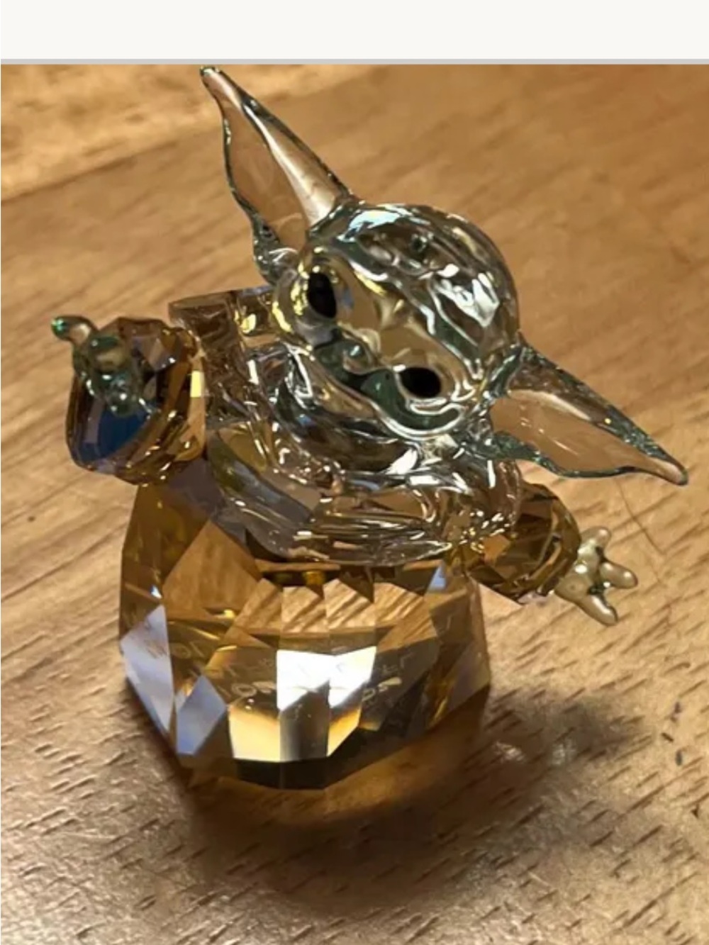 Swarovski Grogu Mandalorian the Child Crystal Figurine NIB